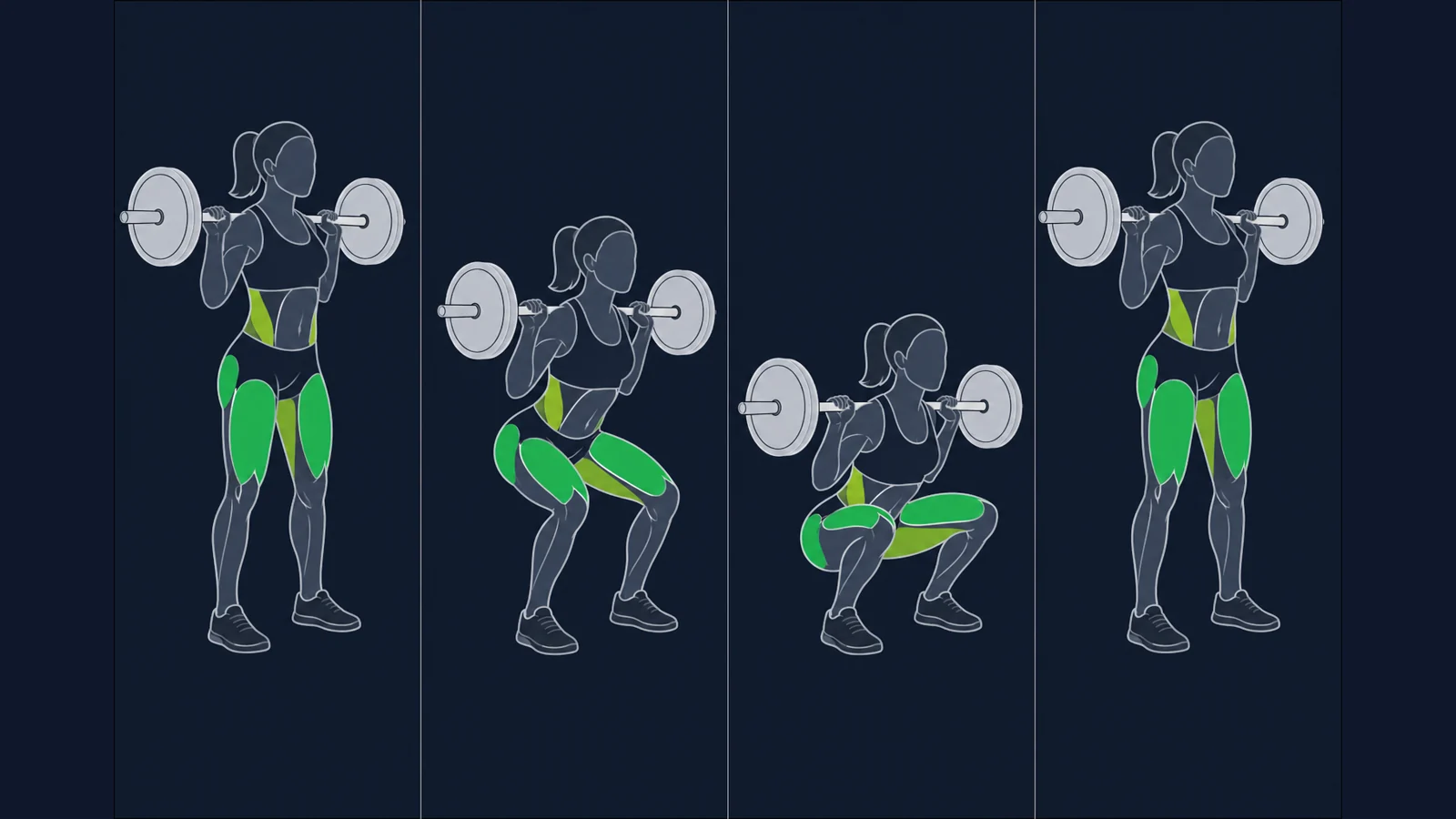 High Bar Squat - Høy Stangplassering Knebøy