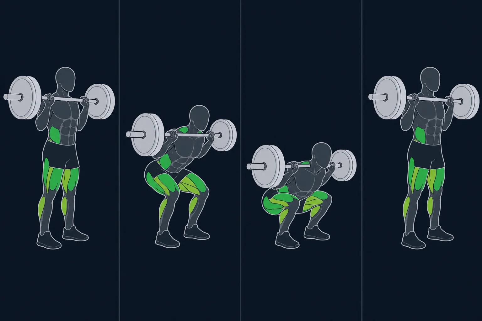Back Squat - Knebøy: Low-bar knebøy