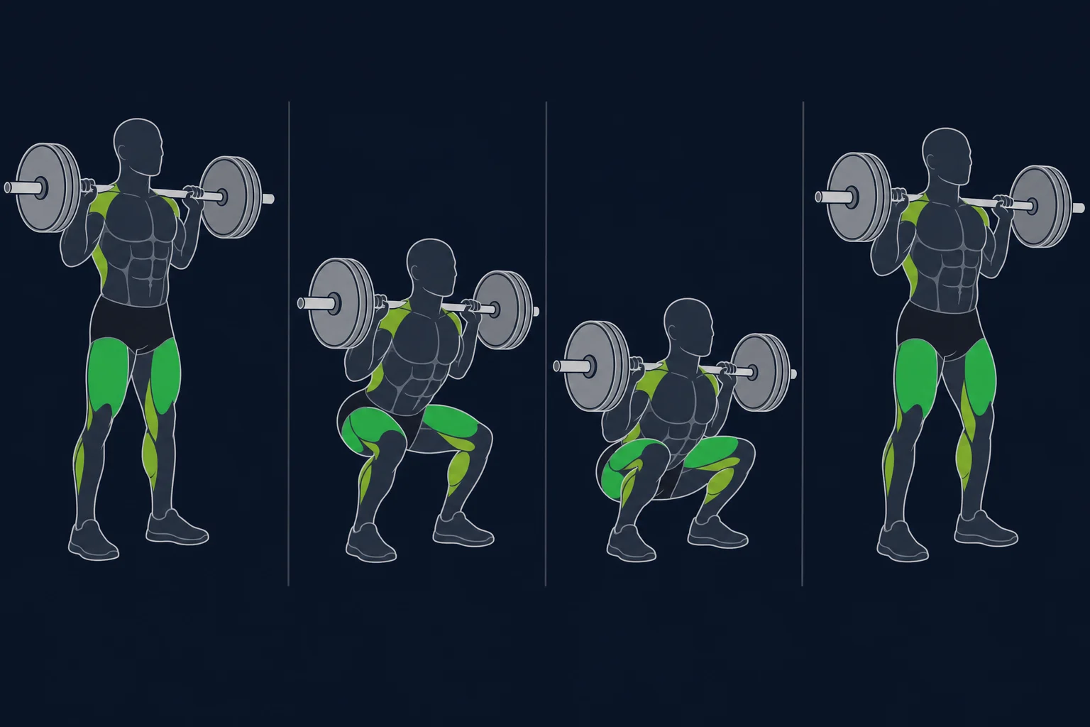 Back Squat - Knebøy: Pause knebøy