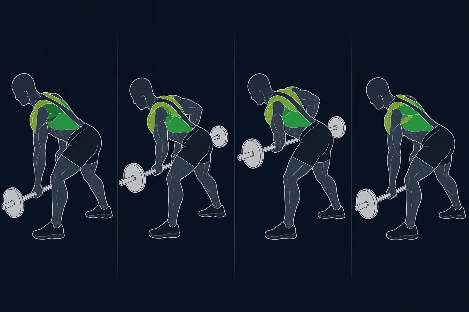 Barbell Row - Stangroing: Manualroing