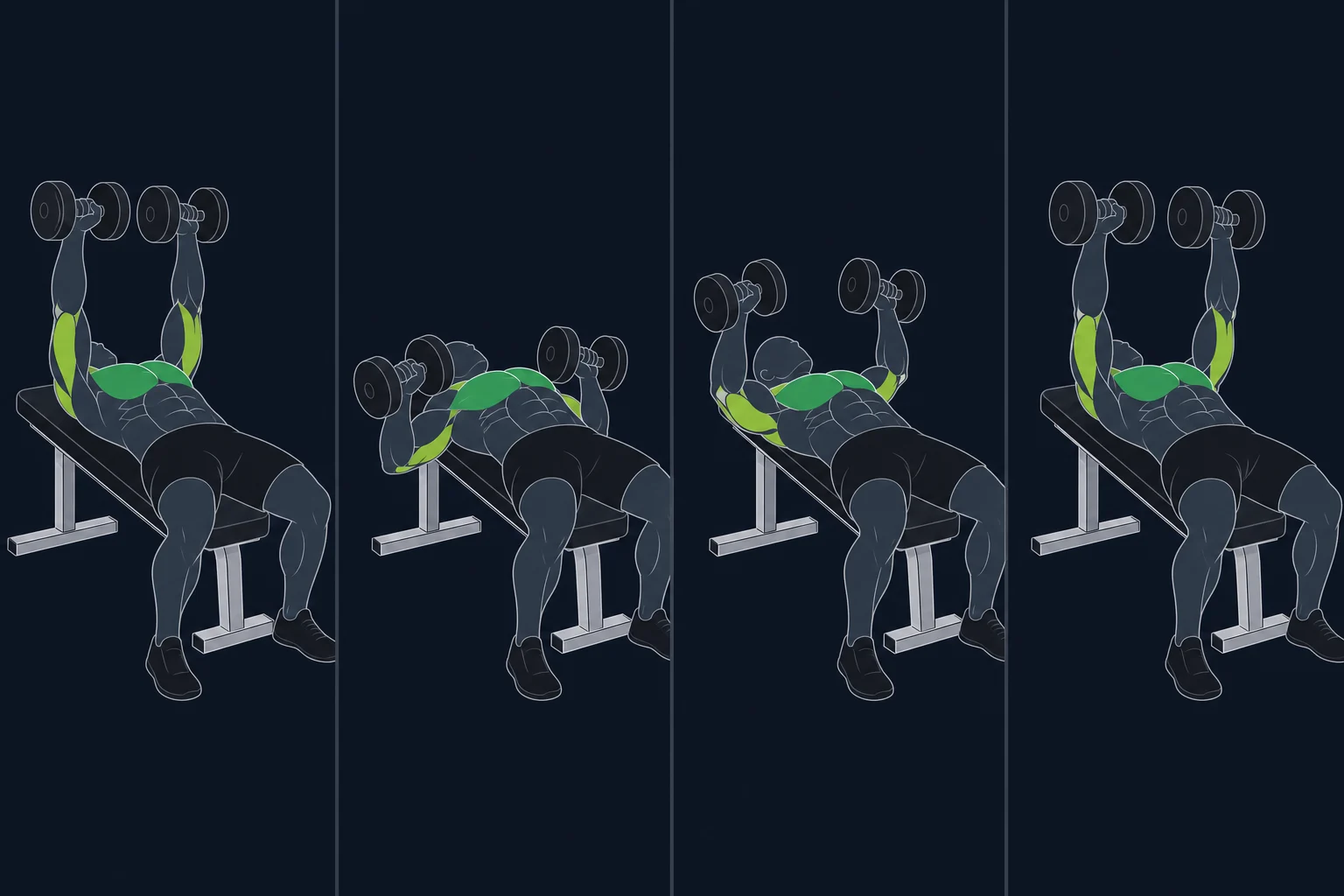 Bench Press - Benkpress: Benkpress med manualer