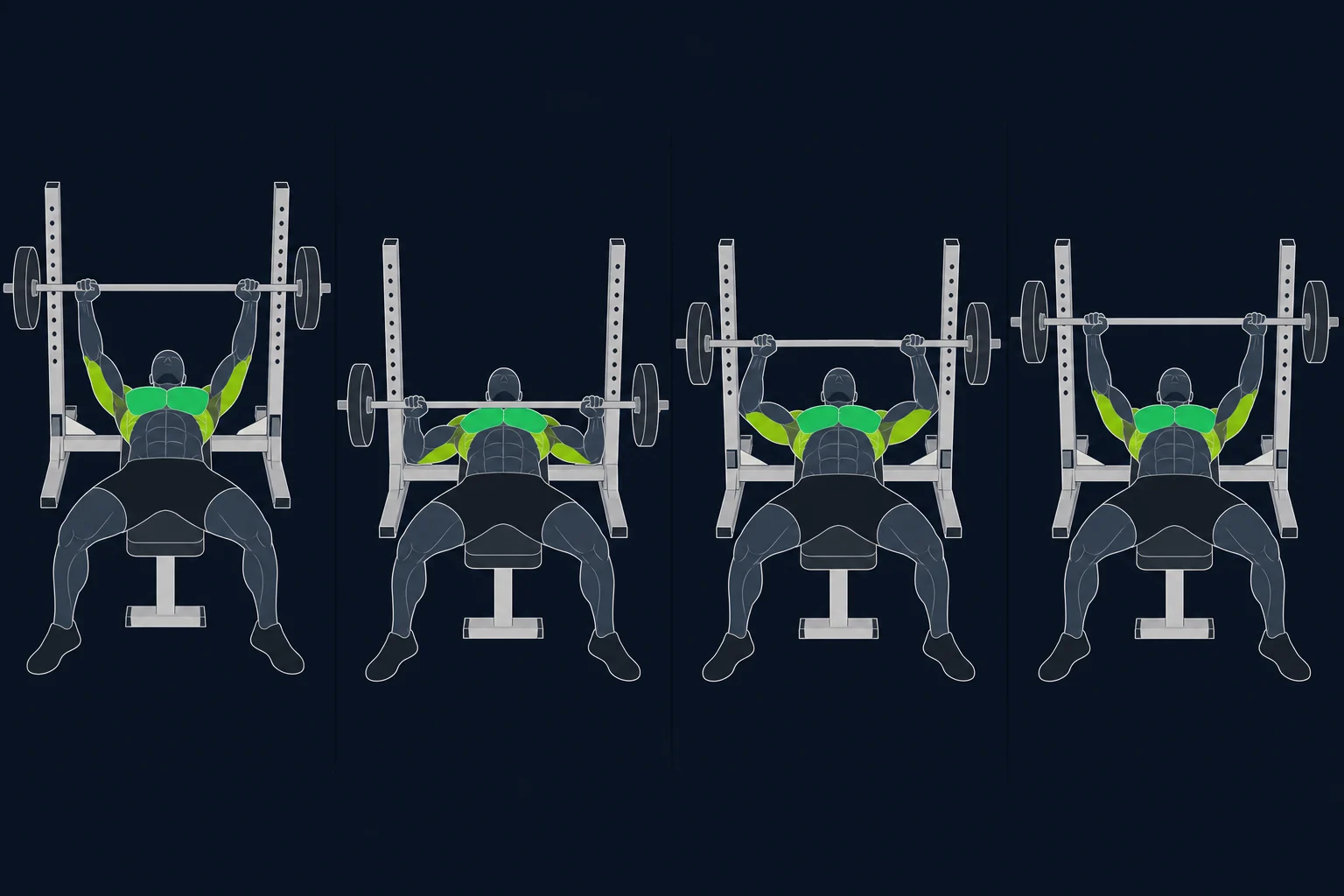 Bench Press - Benkpress: Bred benkpress