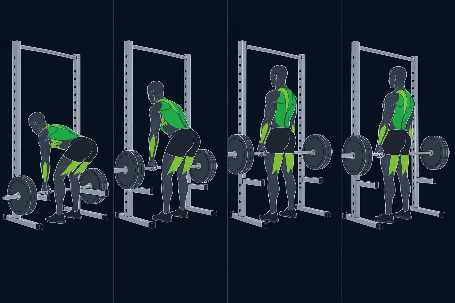 Deadlift - Markløft: Rack pull