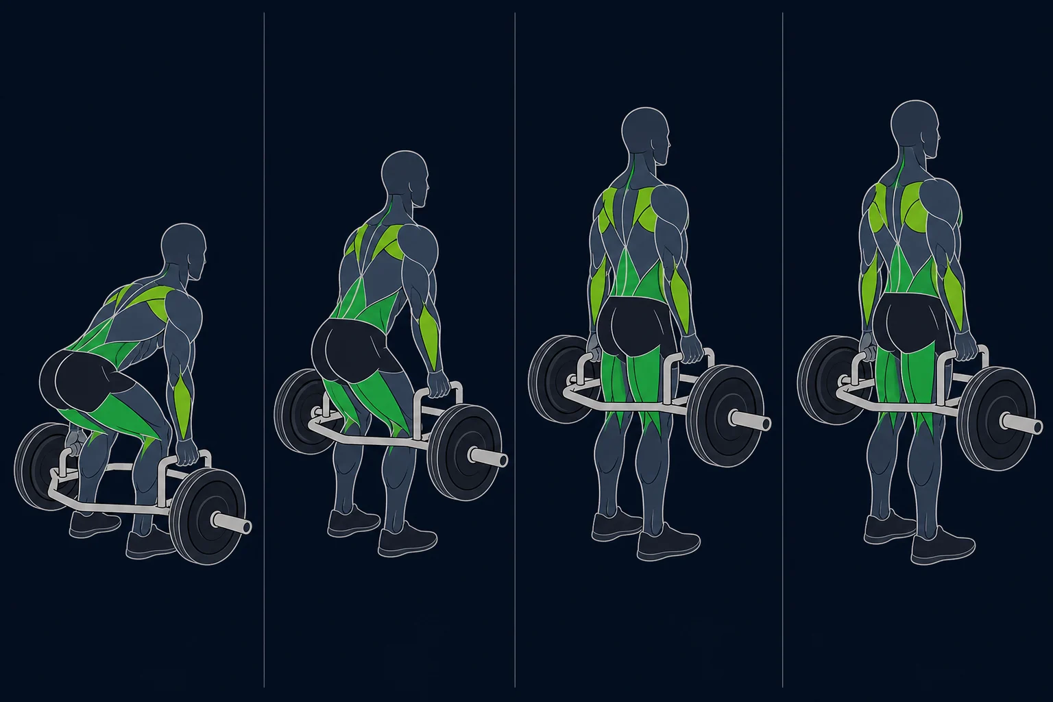 Deadlift - Markløft: Trap bar markløft