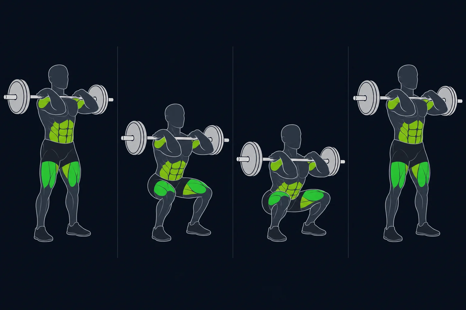 Front Squat - Frontbøy: Pause frontbøy