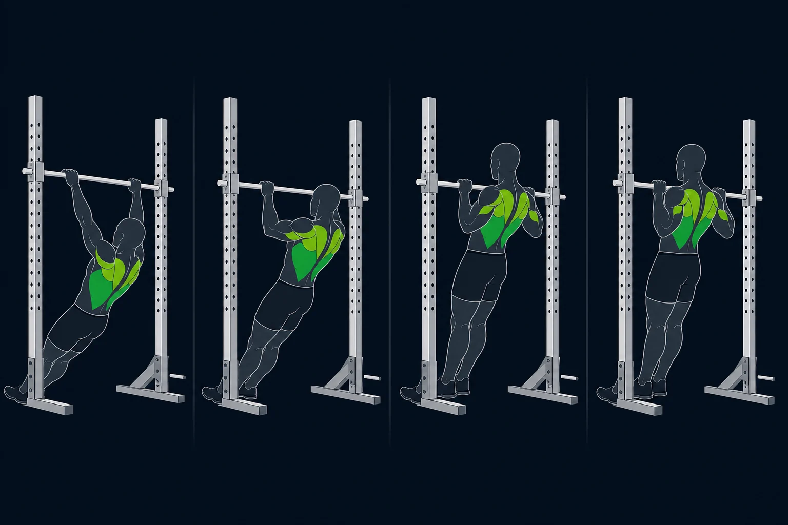 Inverted Row - Omvendt Roing: Omvendt roing med høy stang