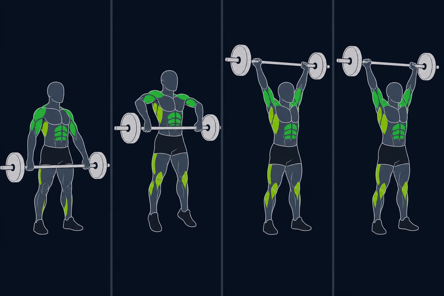Muscle Snatch - Muskelrykk: Tall muscle snatch