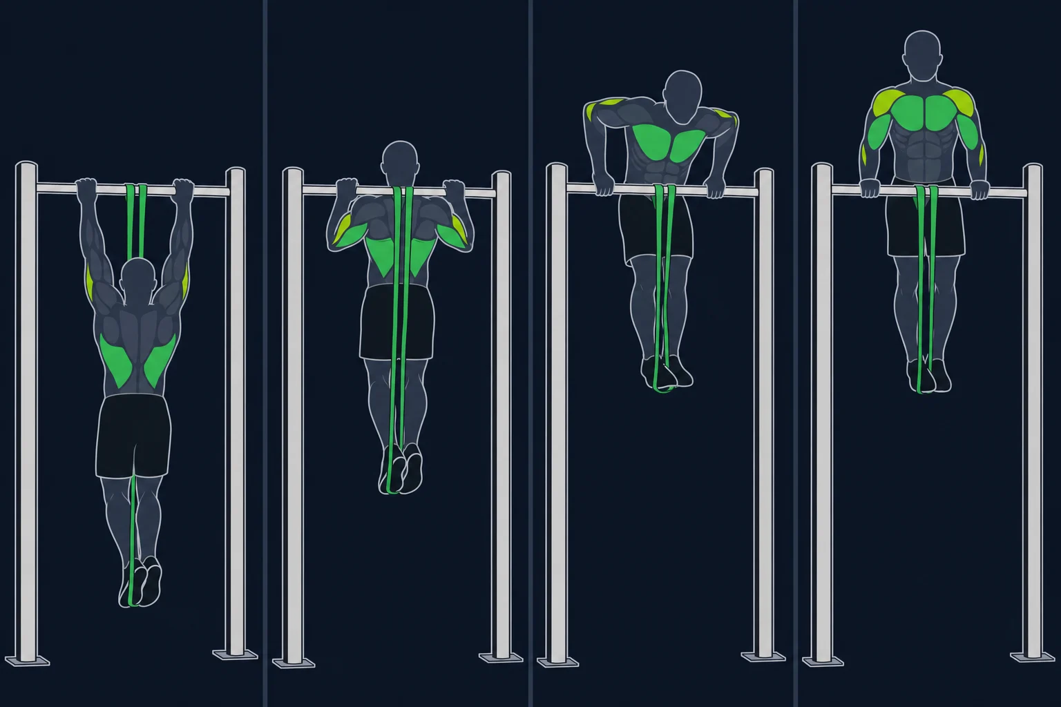 Muscle Up - Muscle Up: Assistert muscle-up med strikk