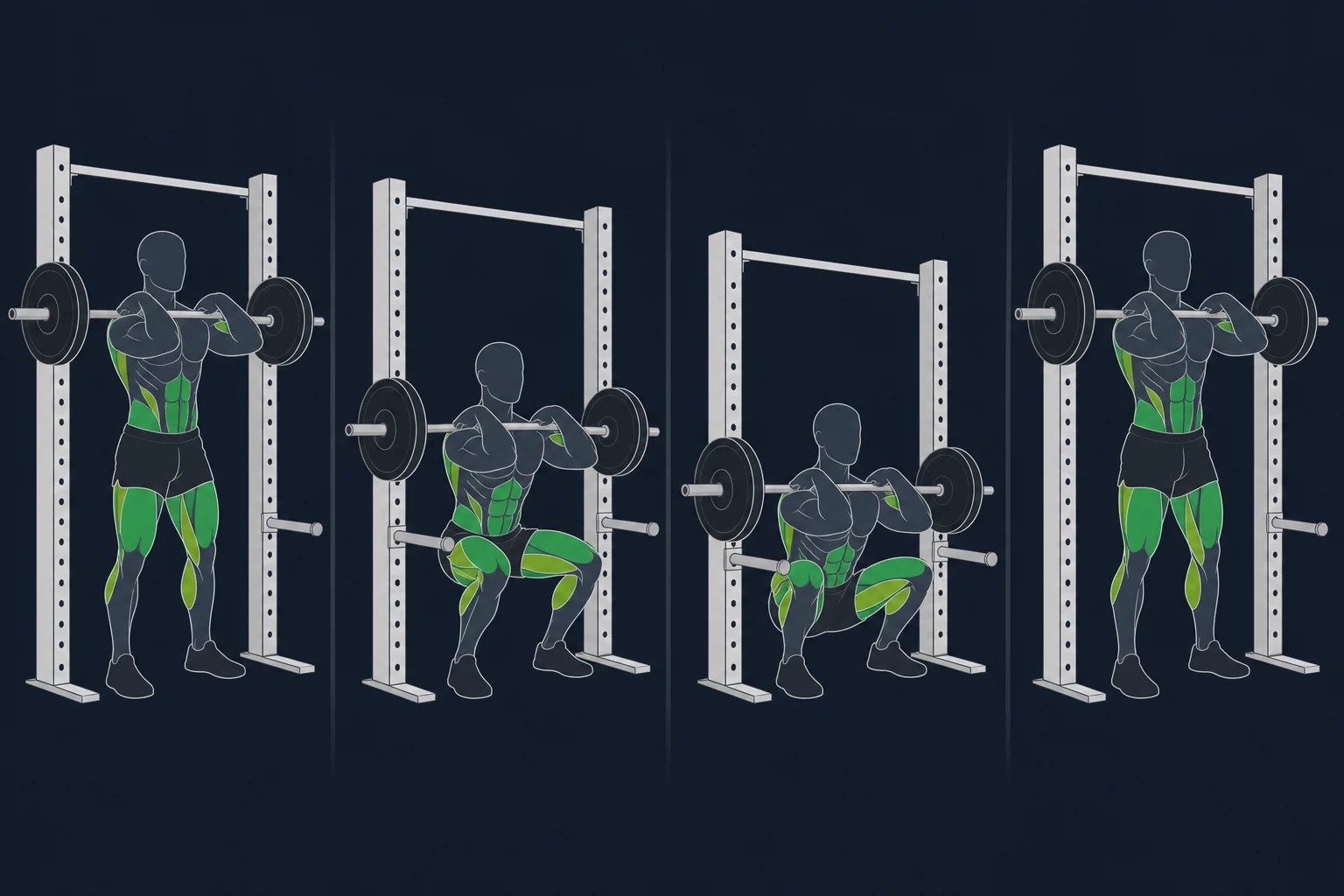 Pause Front Squat - Frontbøy Med Pause: Pin front squat