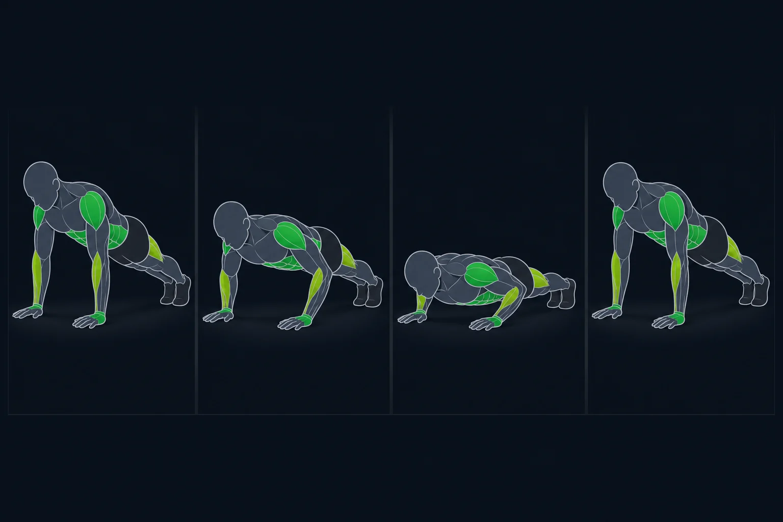 Plank - Planke: Planke på strake armer