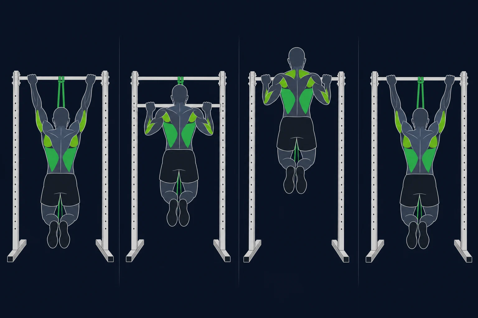 Pull-up - Pullup: Assistert pull-up med strikk