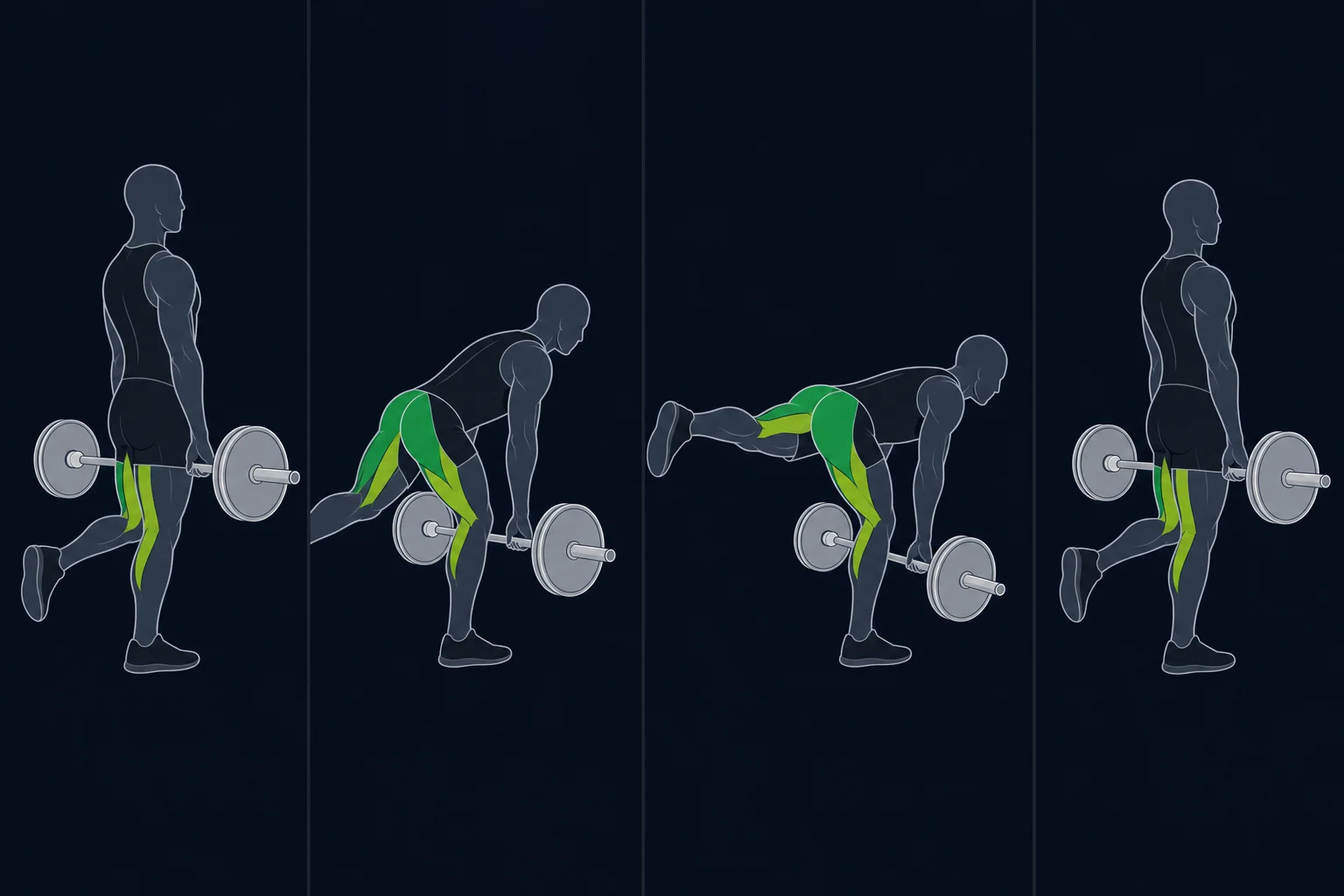 Romanian Deadlift - Rumensk Markløft: Ettbeins rumensk markløft