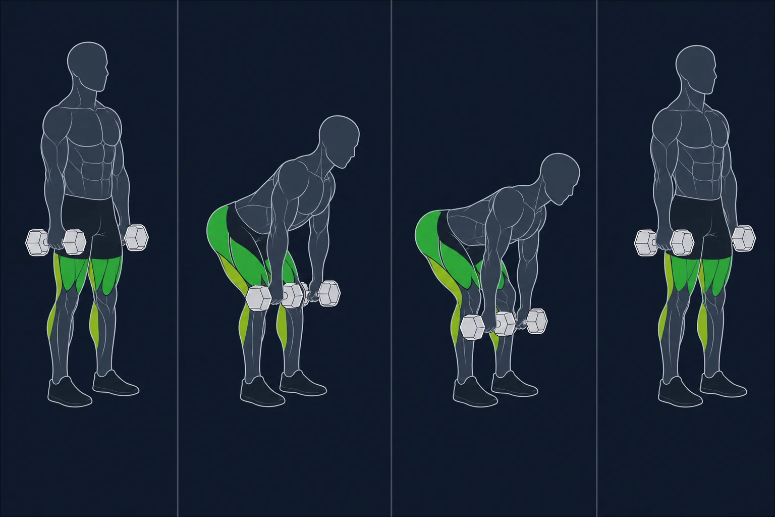 Romanian Deadlift - Rumensk Markløft: Rumensk markløft med manualer