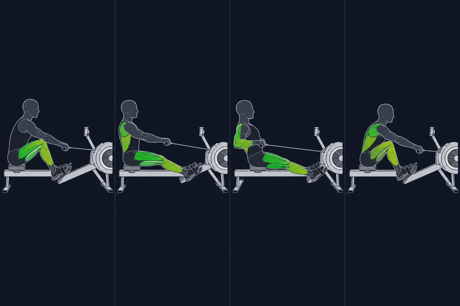 Rowing Machine - Romaskin: Teknikkdrag på romaskin