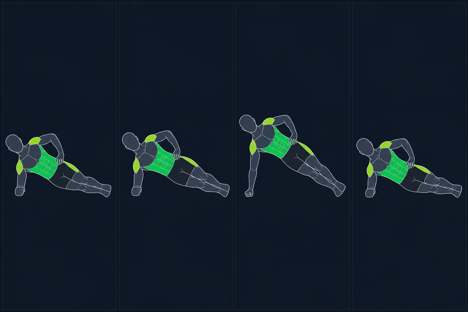 Side Plank - Sideplanke: Sideplanke med hoftehev