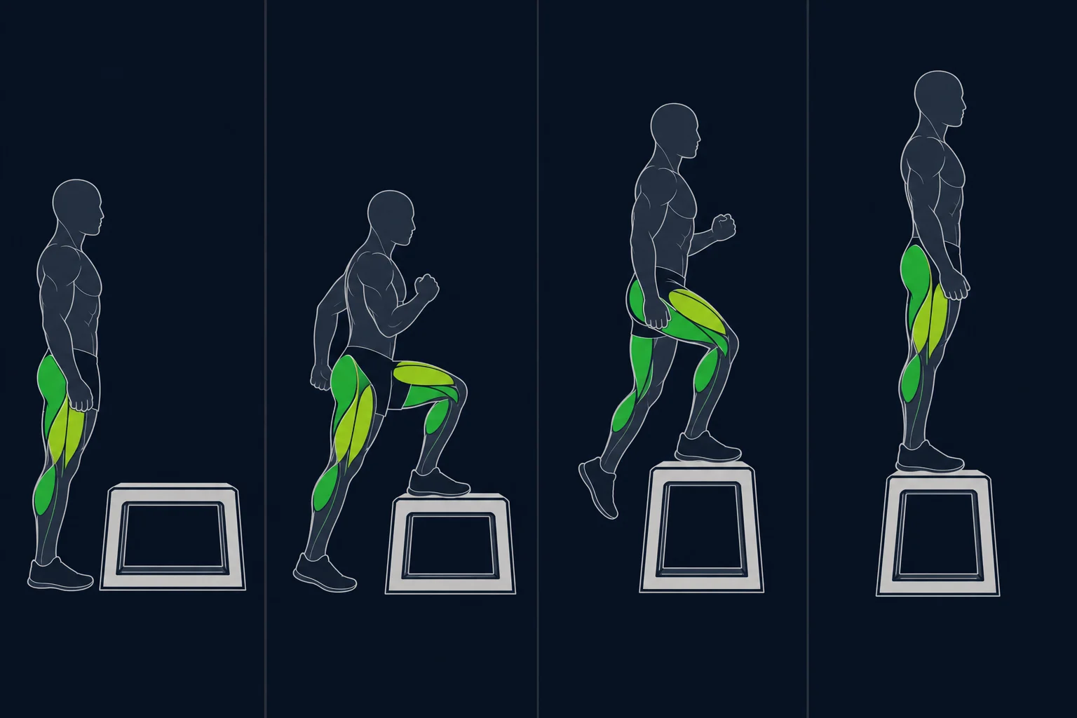 Walking Lunge - Gående Utfall: Step-up